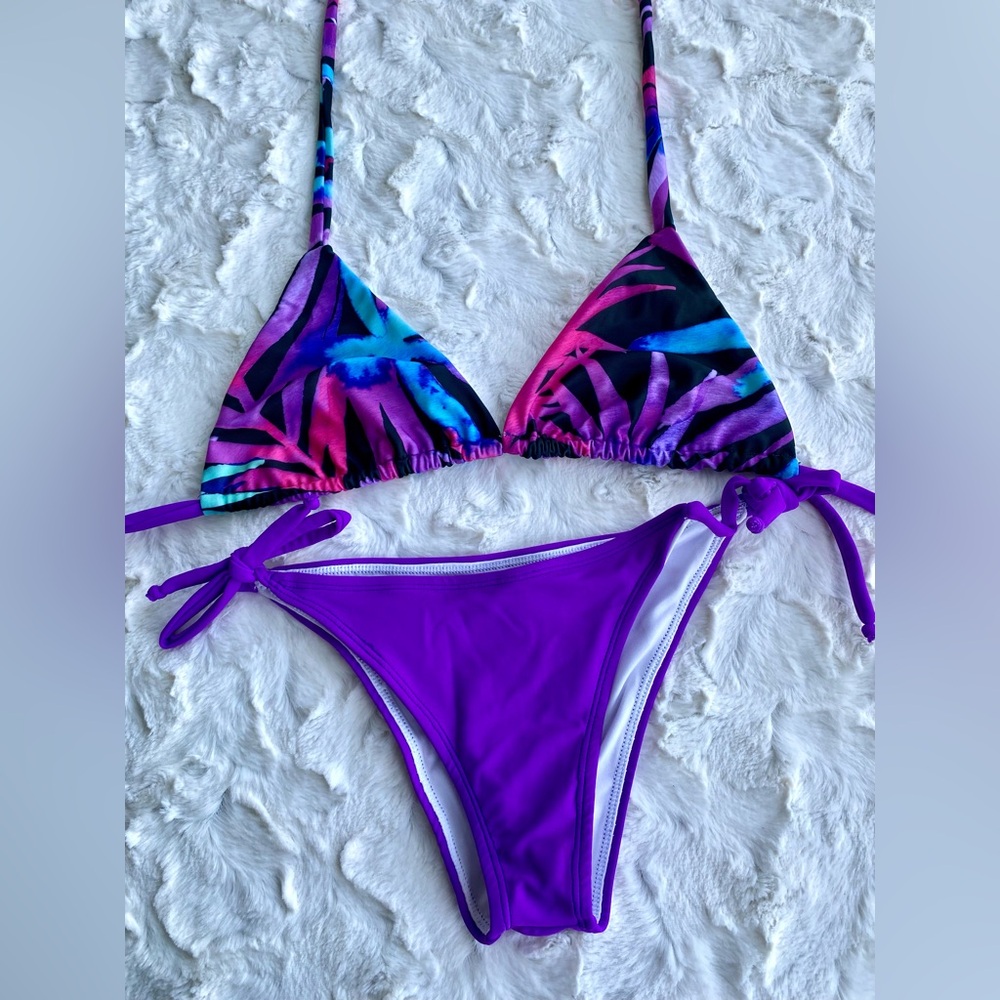 Colorful Tropical Bikini Set